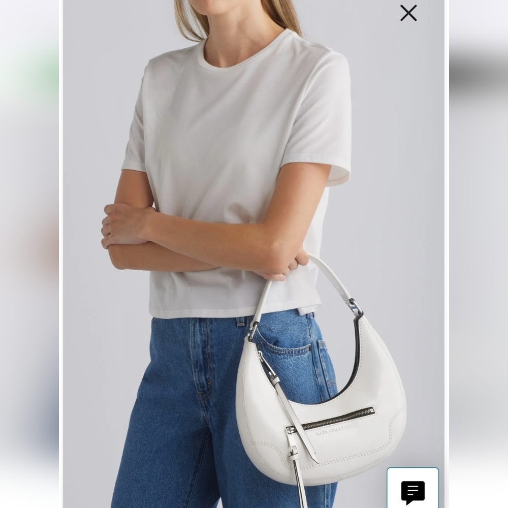 Marc Jacobs Cream Hobo Bag with Black Accents